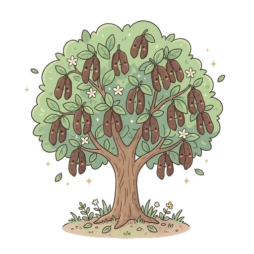 Illustration of carob