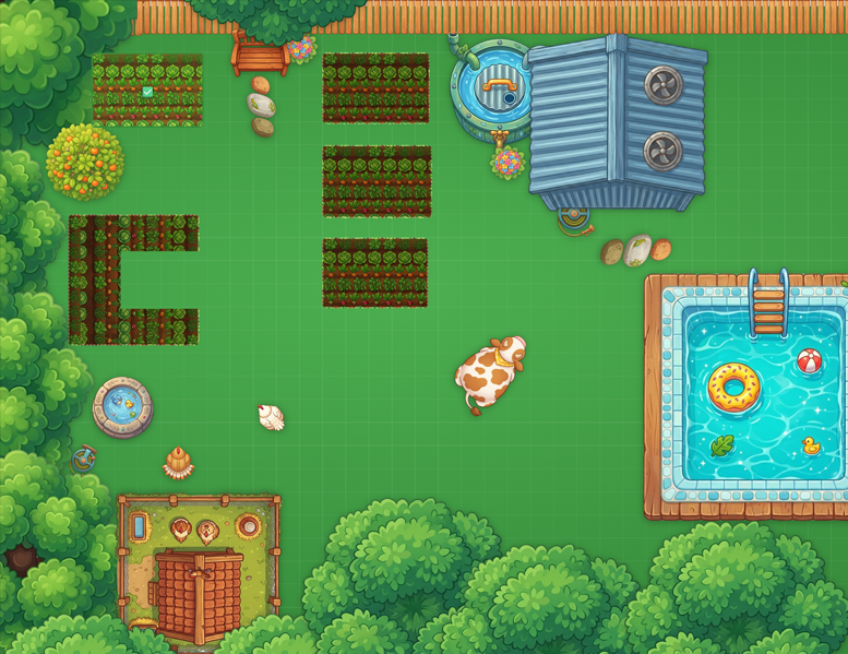 Yard Planner drag-and-drop layout tool