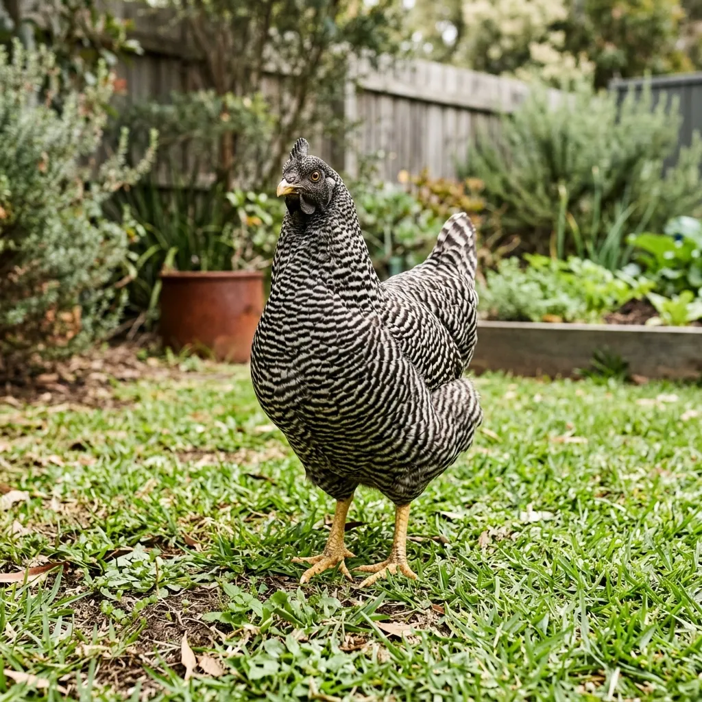 Plymouth Rock (Barred) chicken