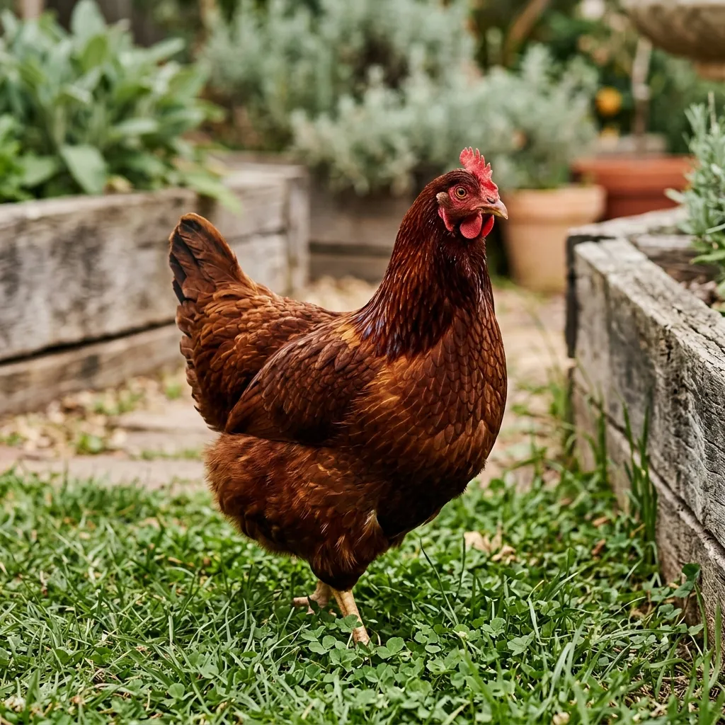 Rhode Island Red chicken