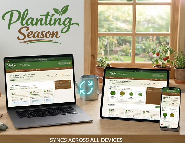 Cloud sync keeping your garden up to date across devices