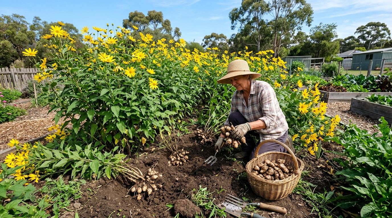 Jerusalem artichoke tubers