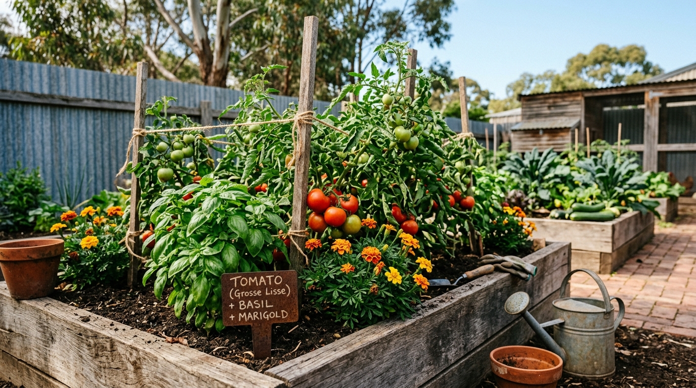 Companion Planting Chart for South East Queensland