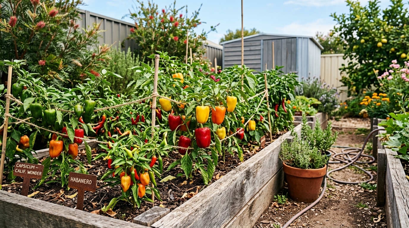 Growing Chillies and Capsicum in Brisbane