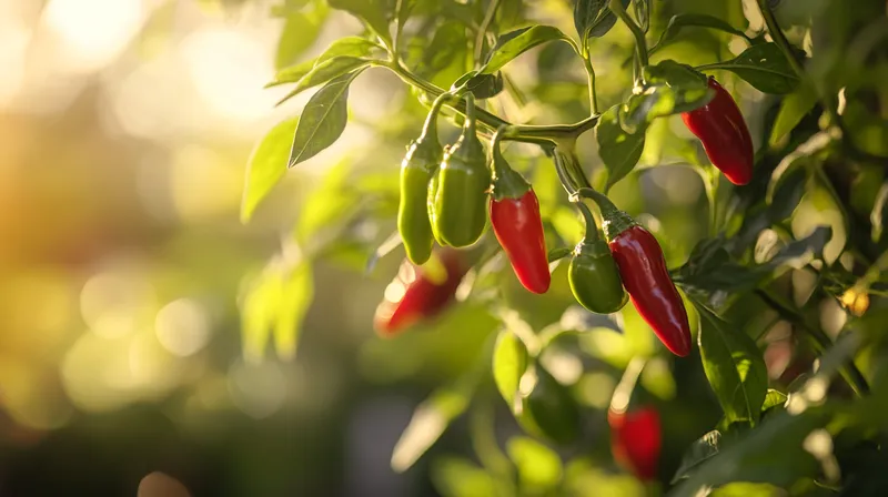 Basket of fresh red chillies