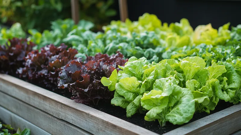 Lettuce heads almost ready to harvest