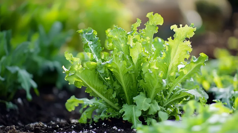 Lettuce leaves with aphid infestation