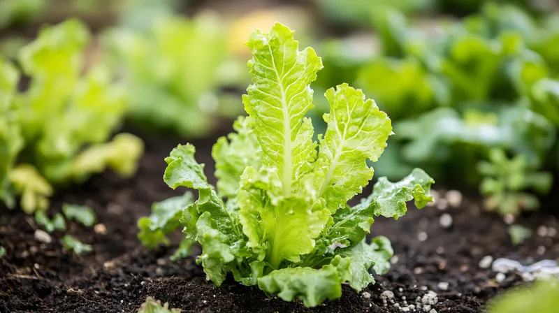 Lettuce showing tip burn