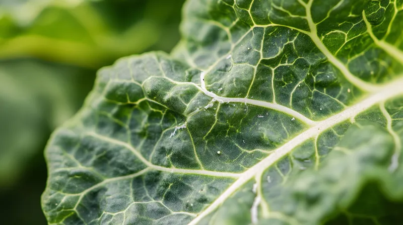 Silverbeet plant with yellowing leaves