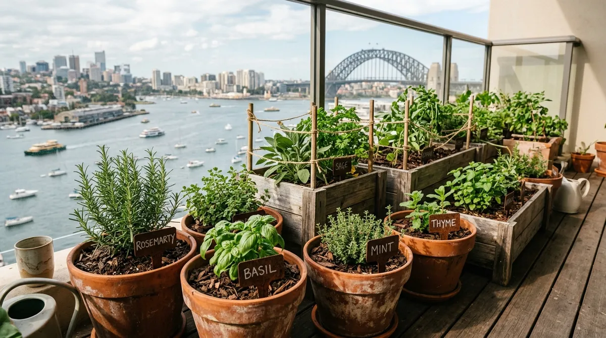 Growing Herbs on a Sydney Balcony
