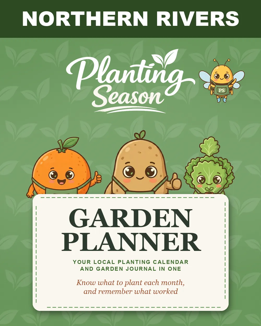 Cover of the Northern Rivers Garden Planner by Planting Season