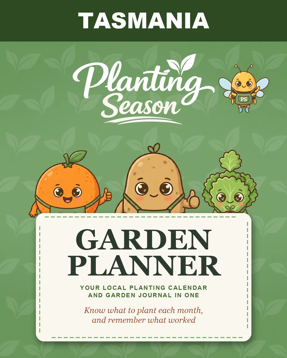 Cover of the Tasmania Garden Planner by Planting Season